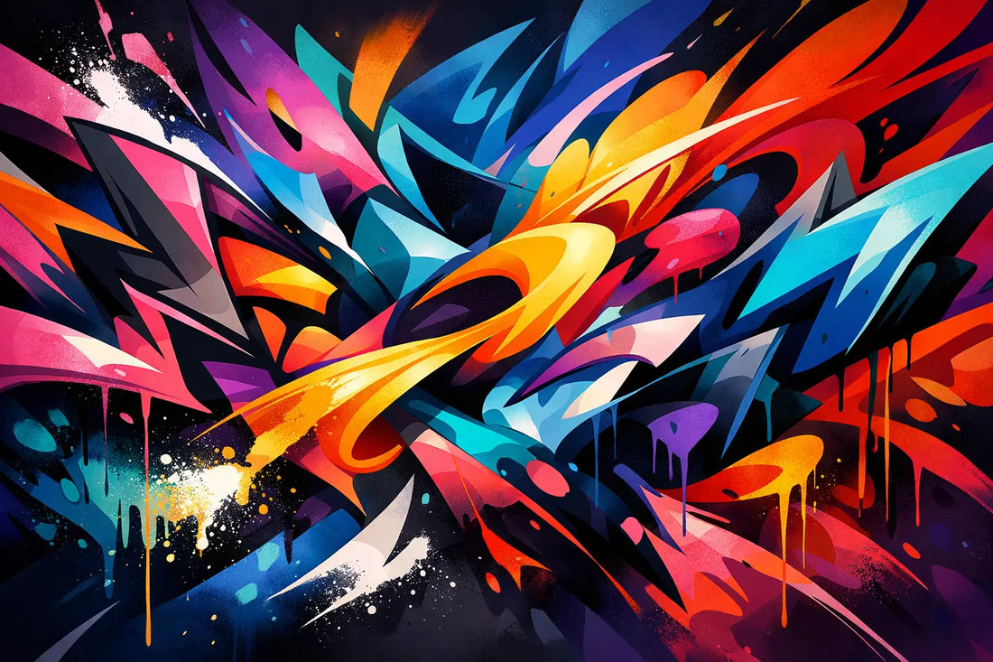 Graffiti schilderij kiezen voor een interieur met lef