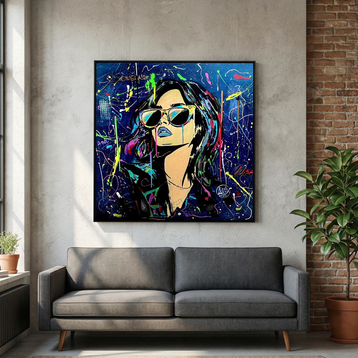 Lisa print on canvas