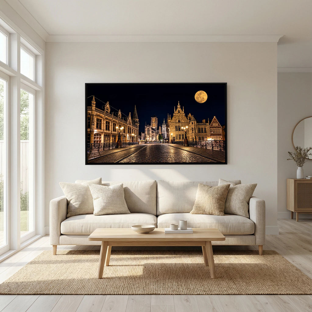 Gent At Night print on canvas