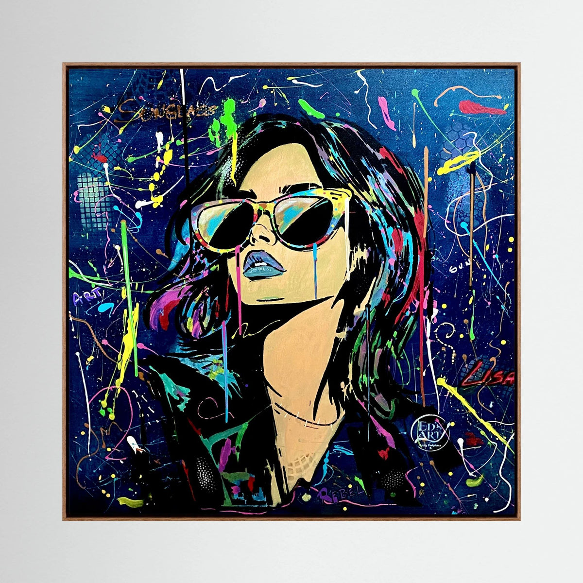Lisa print on canvas