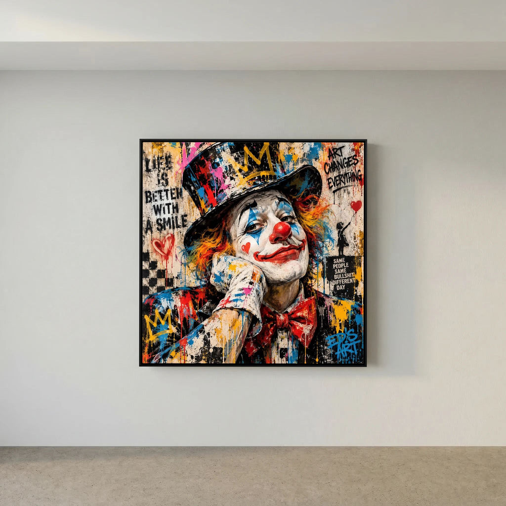 Joy The Rebel print on canvas