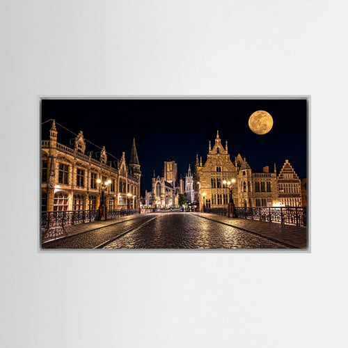 Gent At Night print on canvas