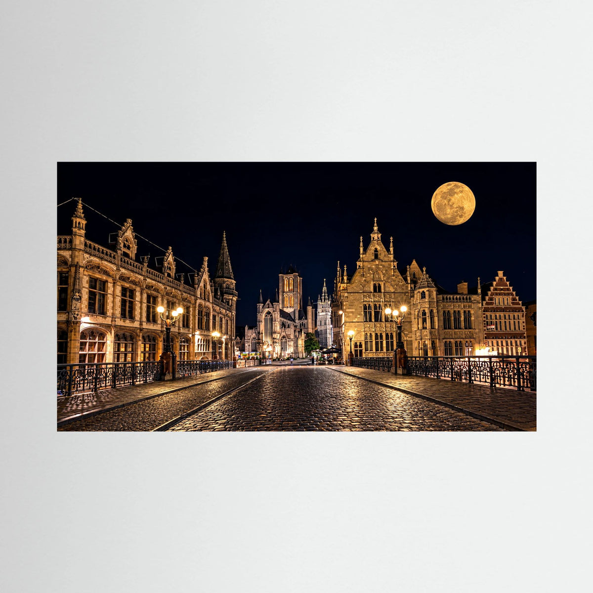 Gent At Night print on canvas