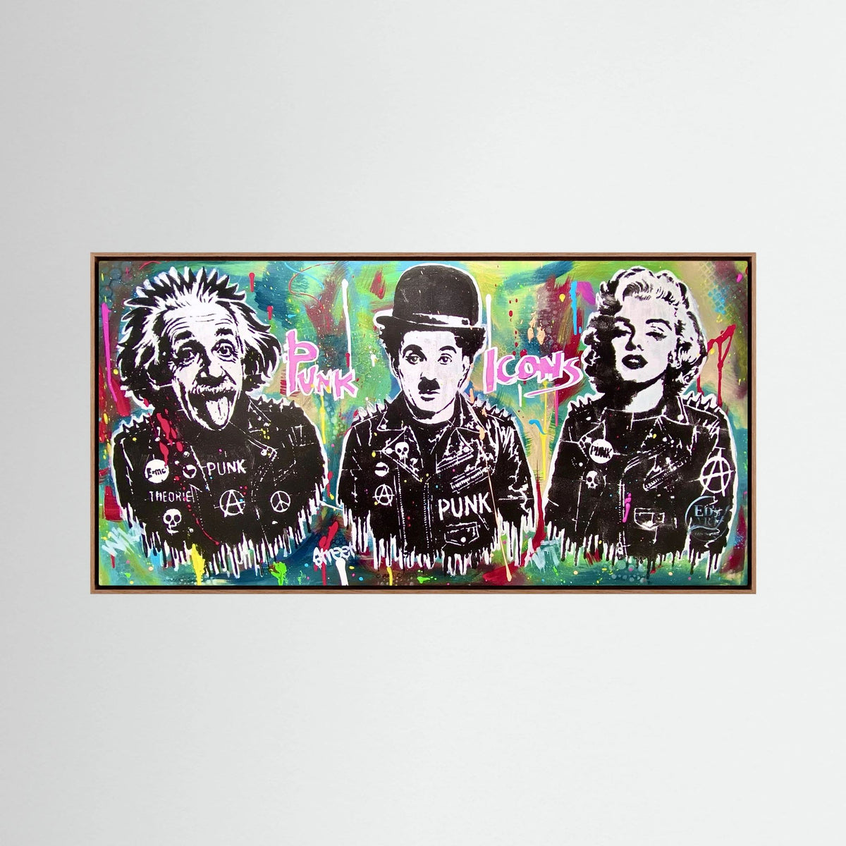 Punk Icons print on canvas