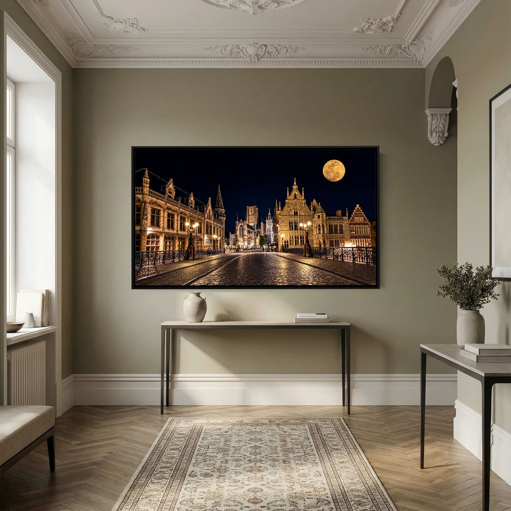 Gent At Night print on canvas