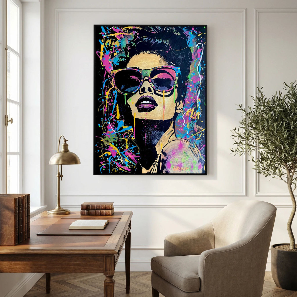 Mia print on canvas