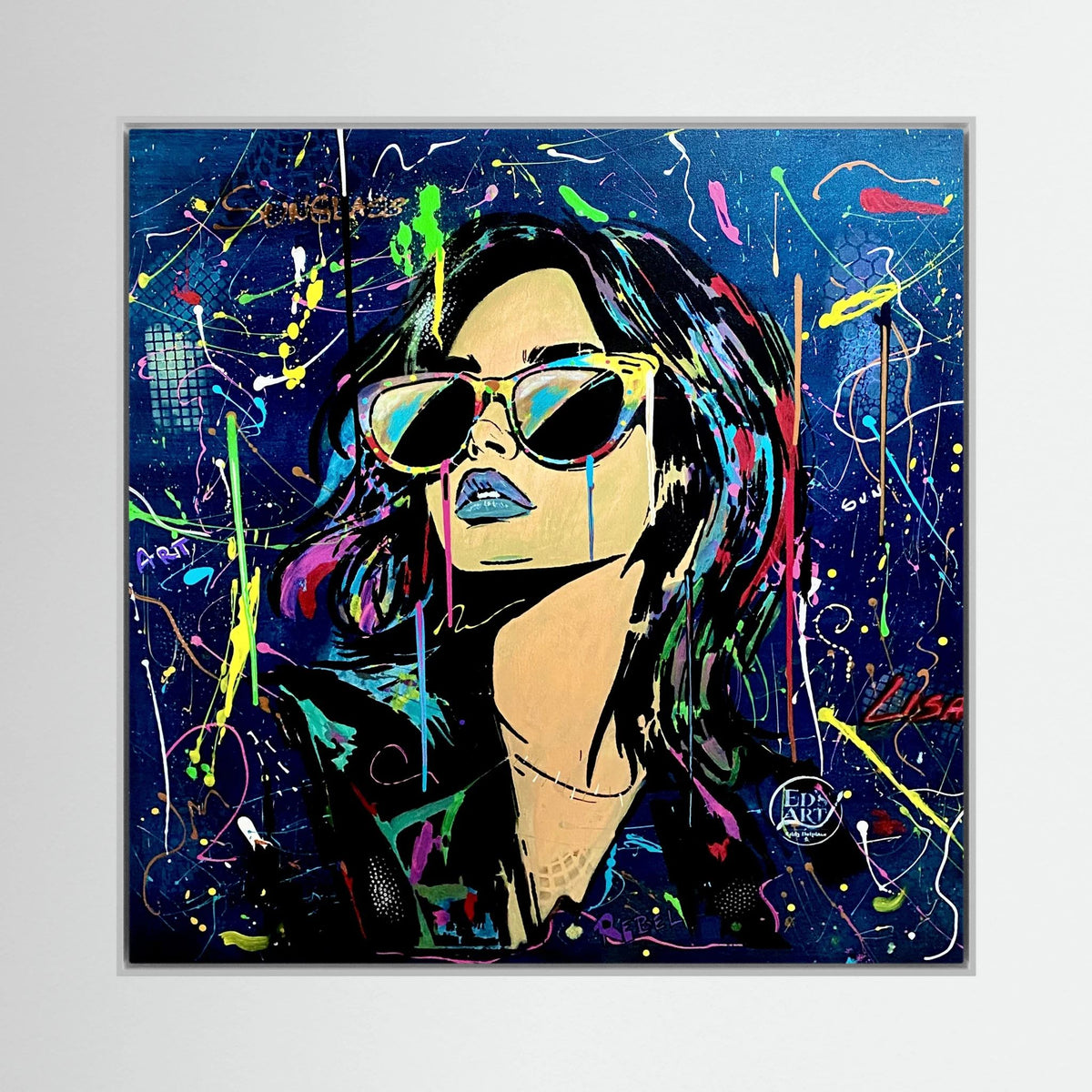 Lisa print on canvas
