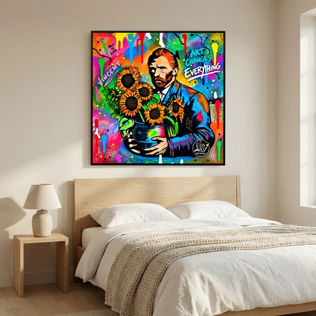 Art Changes Everything print op canvas