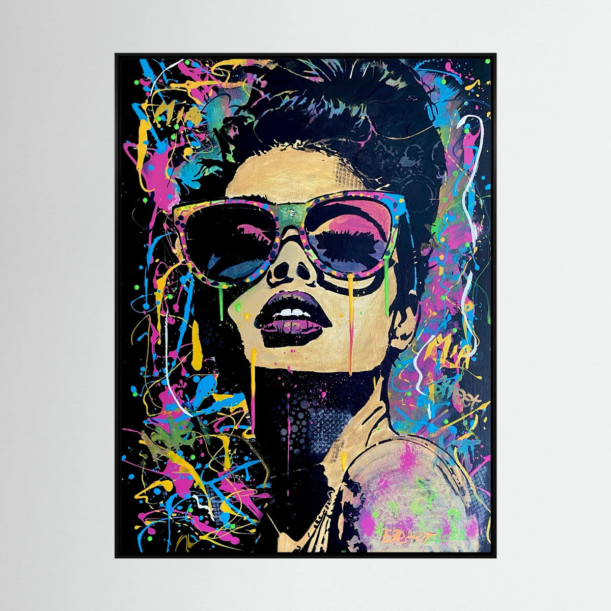 Mia print on canvas