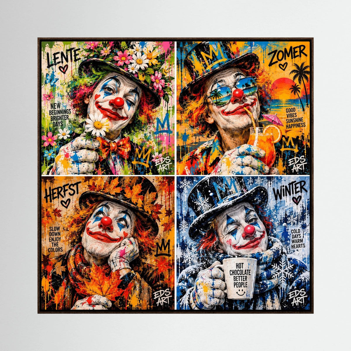 Four Seasons of Joy - print on canvas