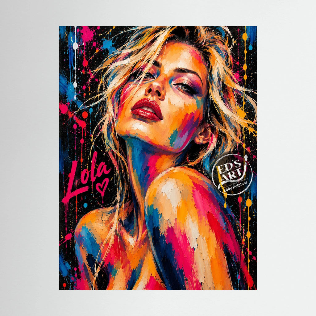 Lola print op canvas