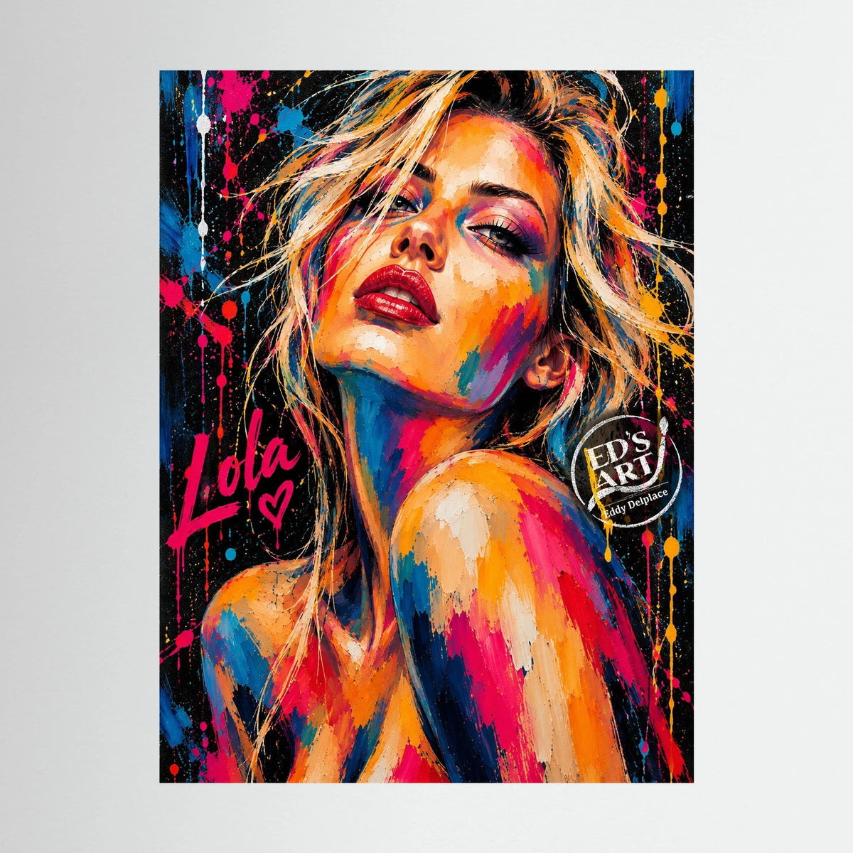 Lola print op canvas