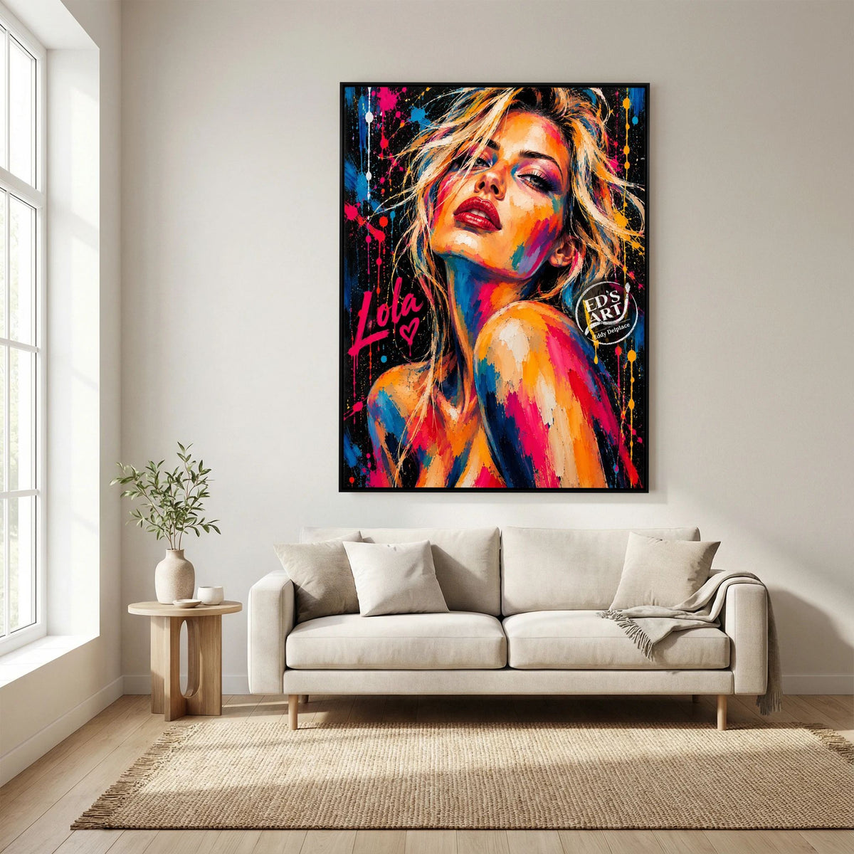 Lola print op canvas