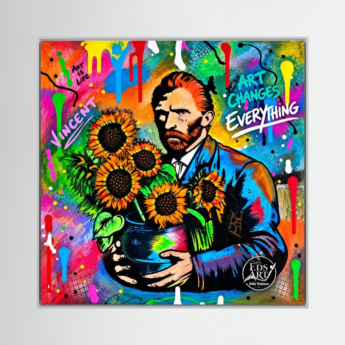 Art Changes Everything print op canvas