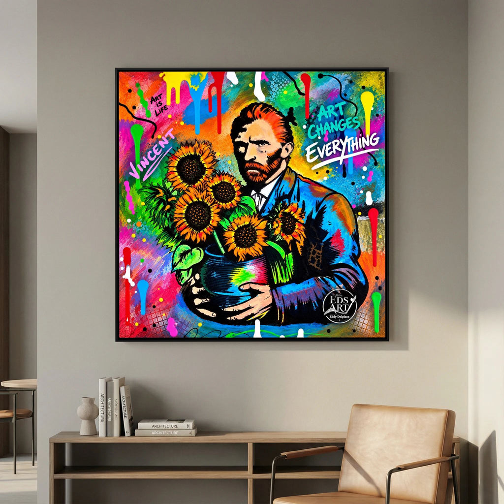 Art Changes Everything print op canvas