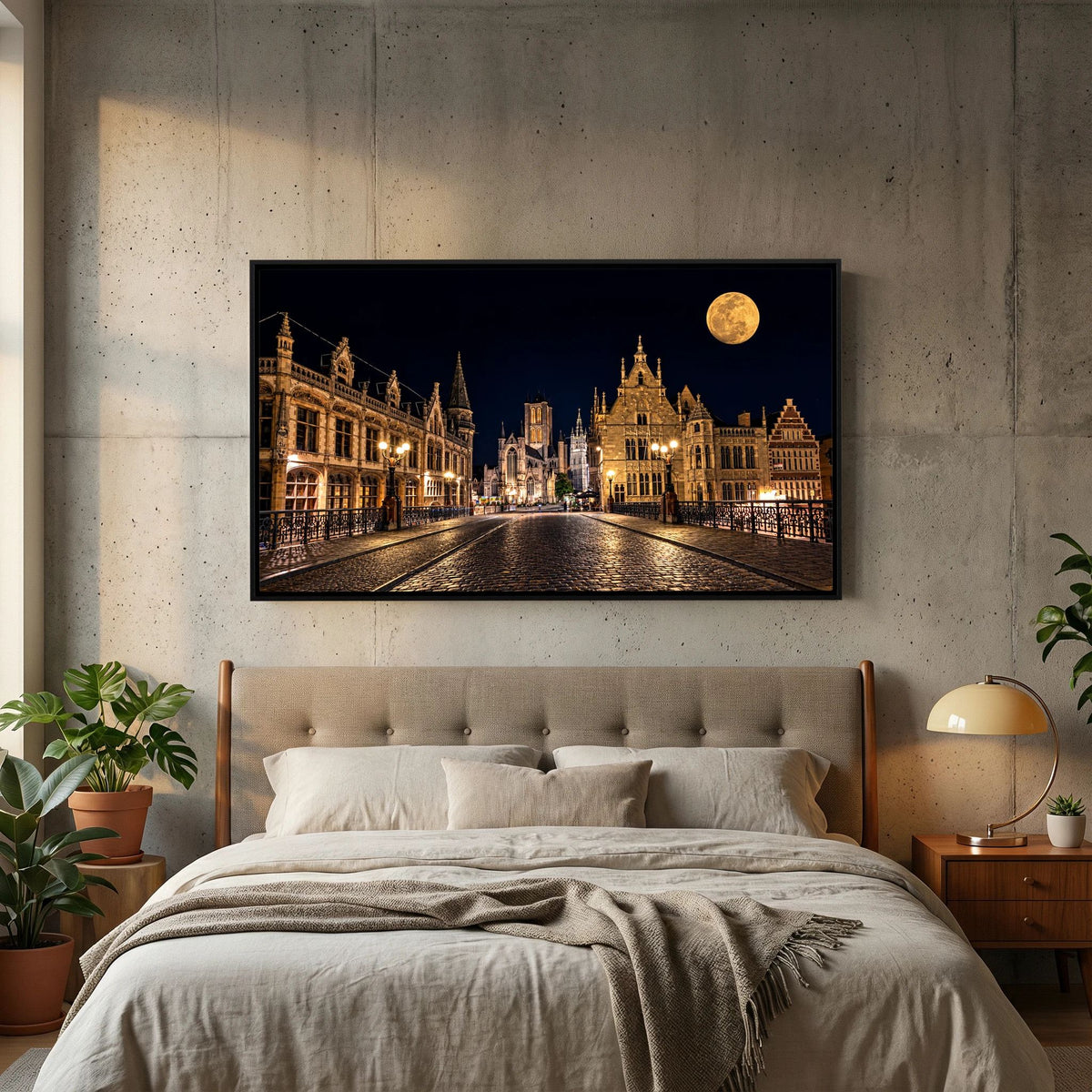 Gent At Night print on canvas
