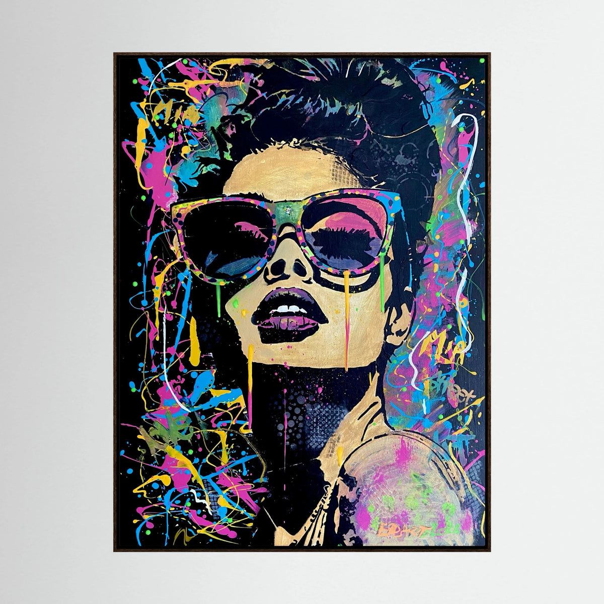 Mia print on canvas