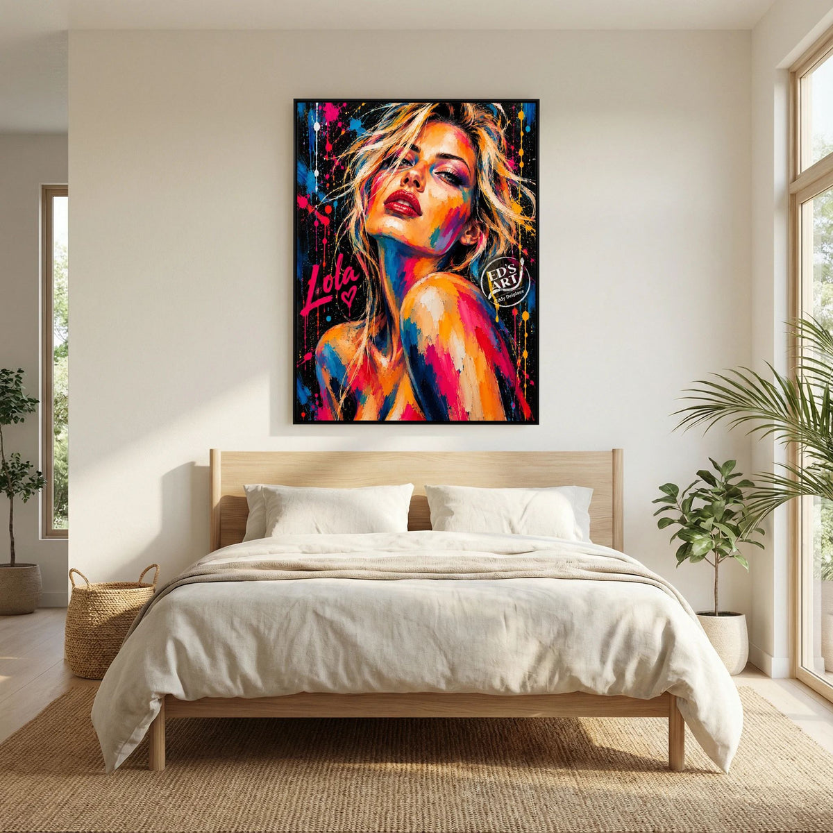 Lola print op canvas