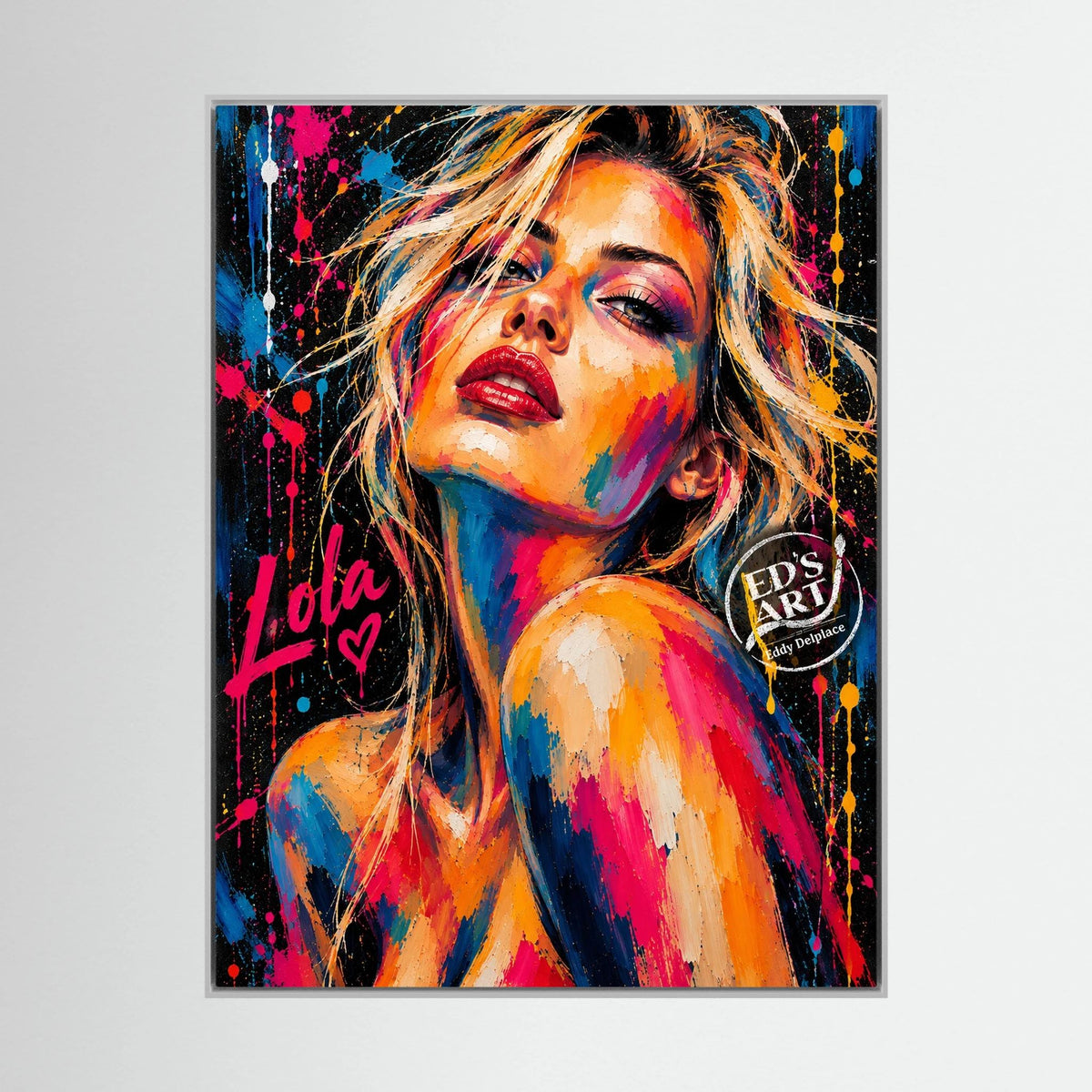 Lola print op canvas