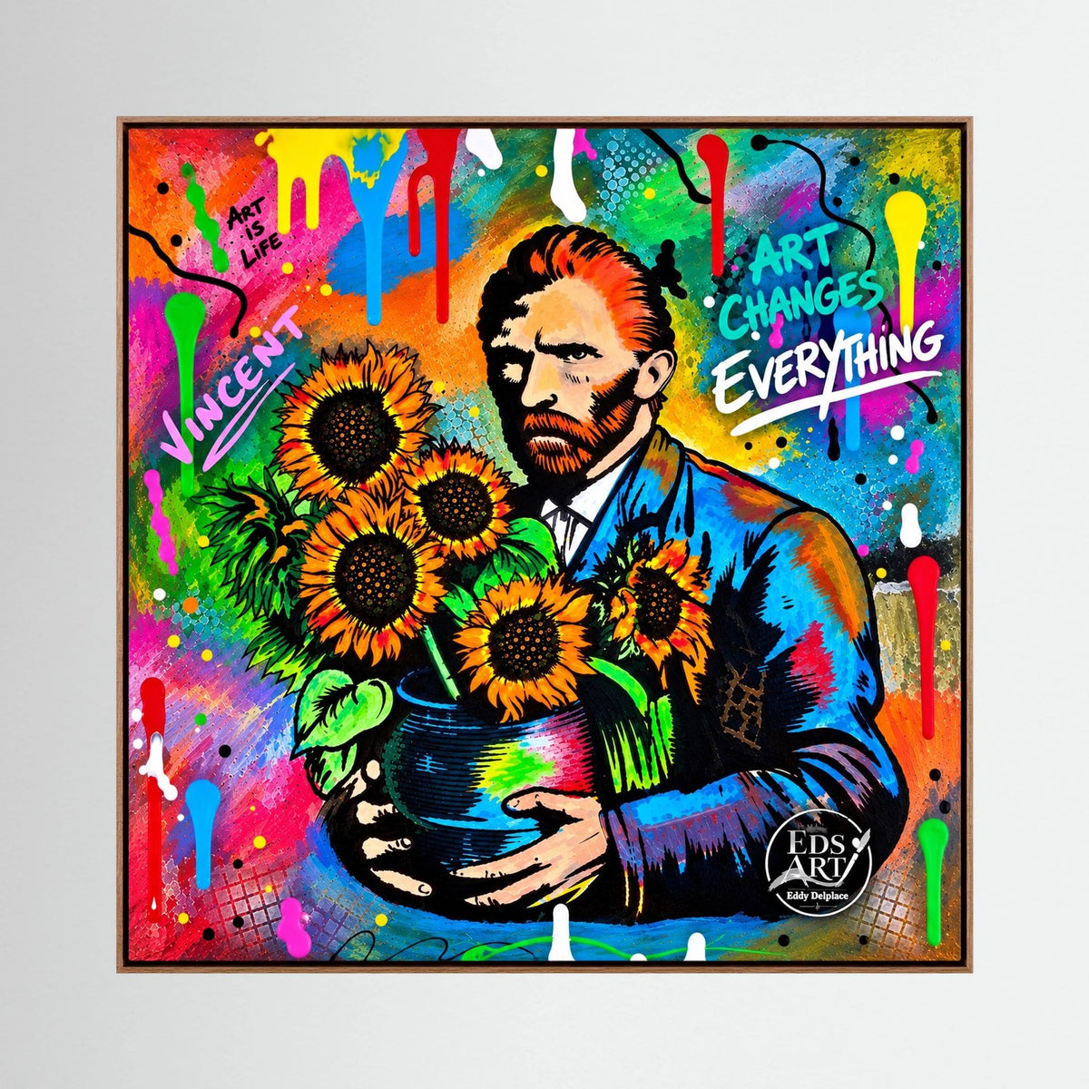 Art Changes Everything print op canvas